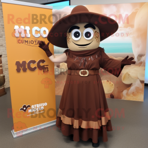 Brun Nachos maskot kostume...