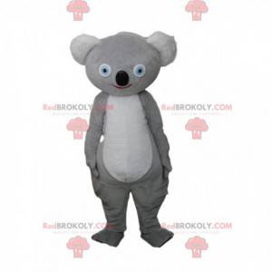 Mascotte de koala gris, costume australien, animal d'Australie