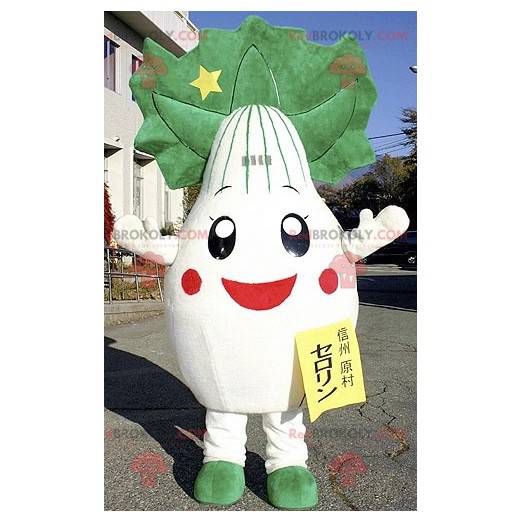 Giant leek onion turnip mascot - Redbrokoly.com