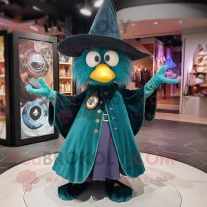 Teal Witch S Hat mascotte...