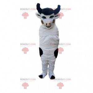 Mascotte mucca bianca e nera, costume da mucca - Redbrokoly.com