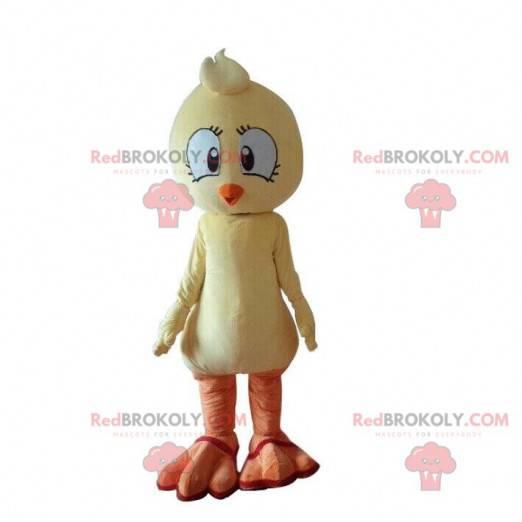 Yellow bird mascot, canary costume, chick costume -