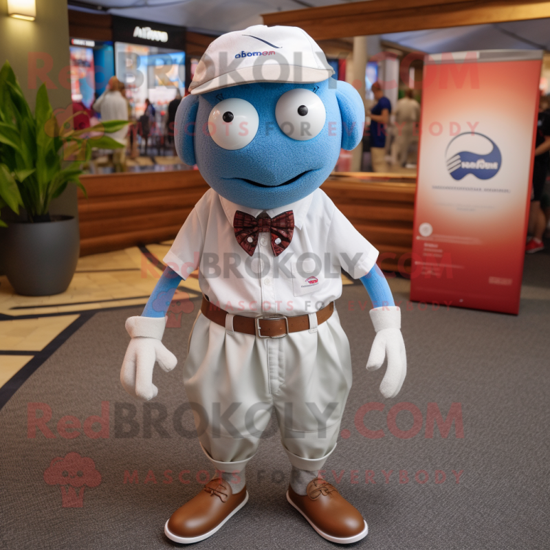 nan Petanque Ball mascot costume character dressed with a Bermuda Shorts and Pocket squares