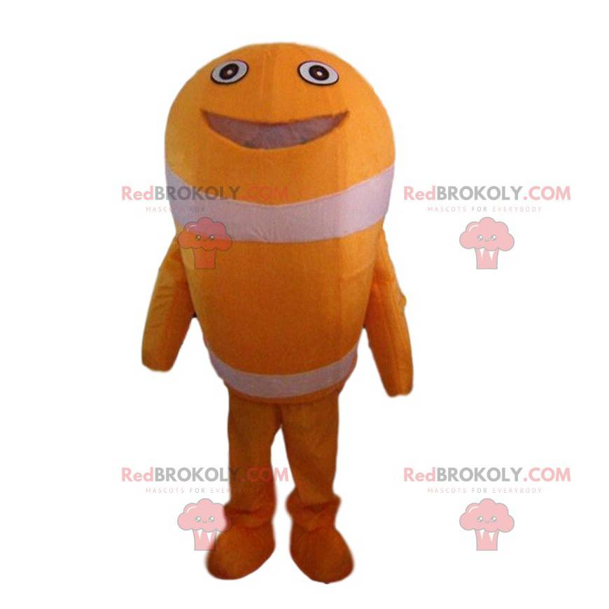Oransje fiskemaskot, gigantisk fiskedrakt - Redbrokoly.com Oransje fiskemaskot, gigantisk fiskedrakt - Redbrokoly.com
