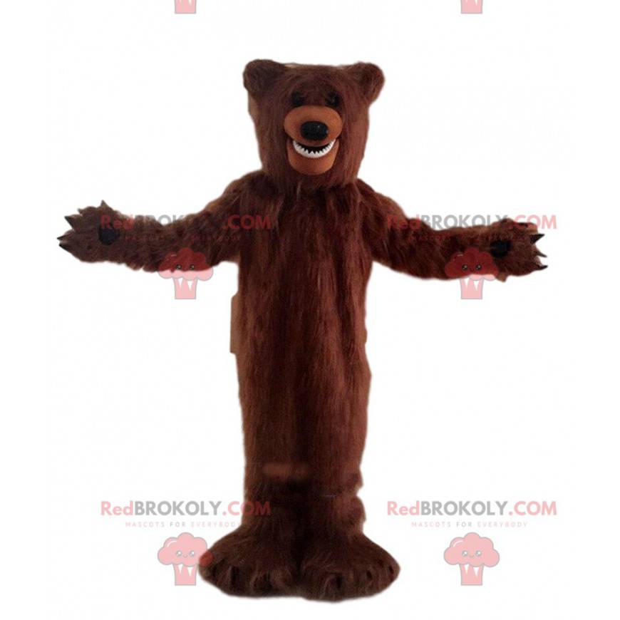 Big hairy brown bear mascot, bear costume - Redbrokoly.com