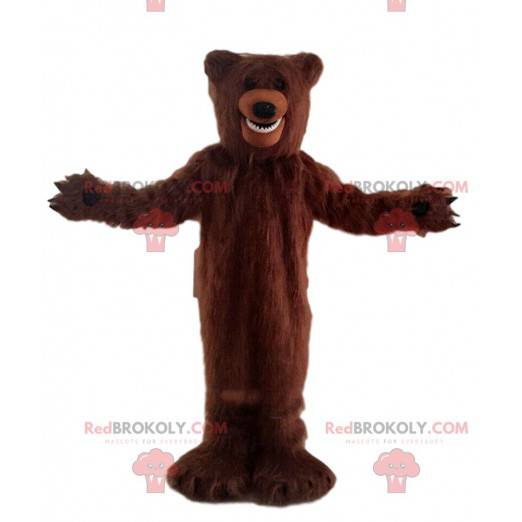 Big hairy brown bear mascot, bear costume - Redbrokoly.com
