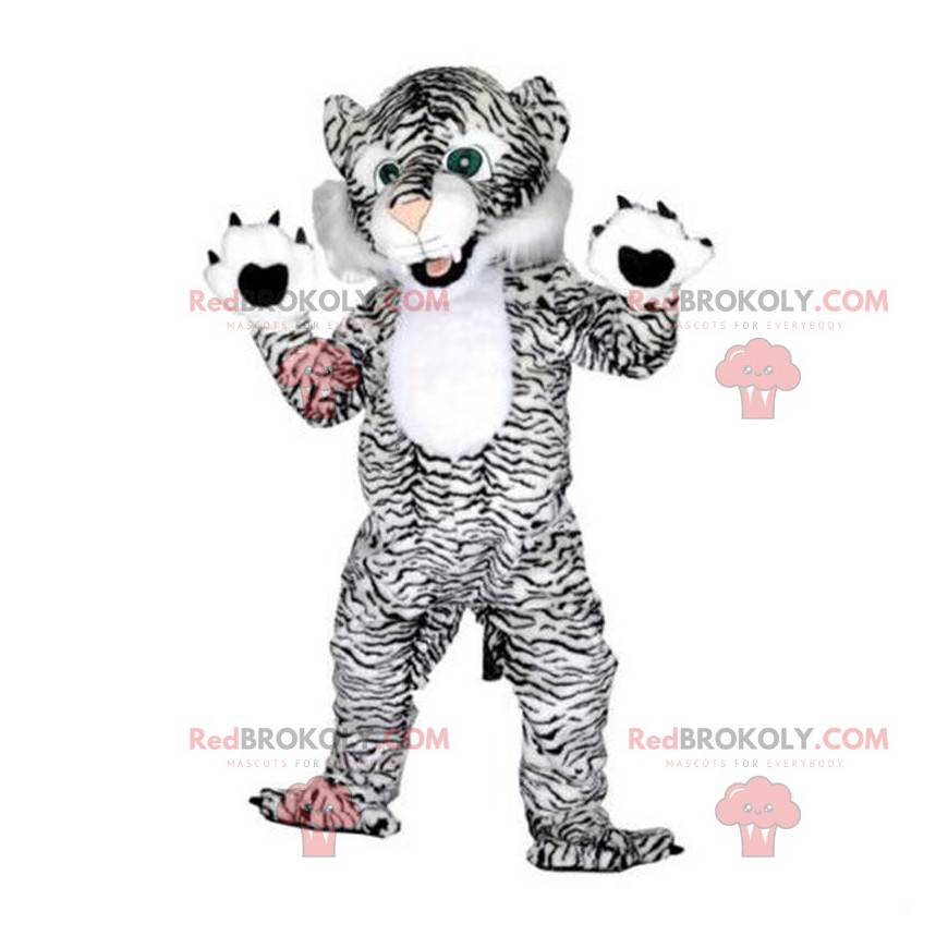 Maskottchen des weißen und schwarzen Tigers, Katzenkostüm