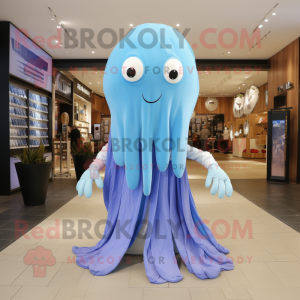 Sky Blue Jellyfish mascotte...