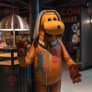 Rust Hot Dog maskot kostym...