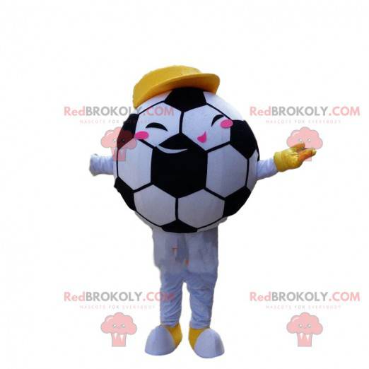 Mascota del balón de fútbol, traje de bola redonda -