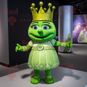 Lime Green Queen maskot...