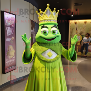 Lime Green Queen maskot...