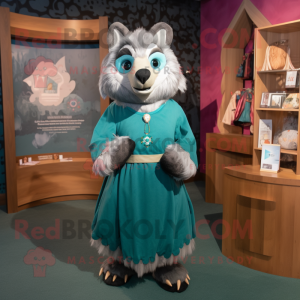Teal Say Wolf costume de...