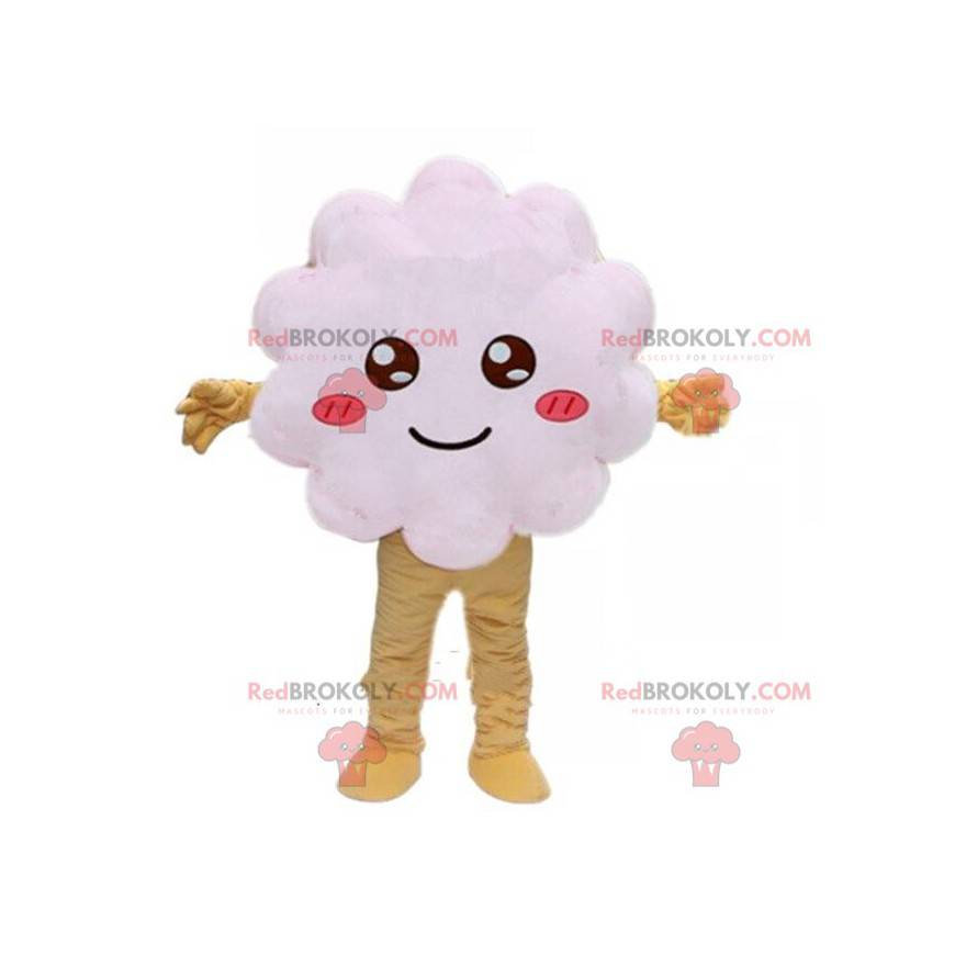 Mascot white cloud, white costume, white shrub - Redbrokoly.com