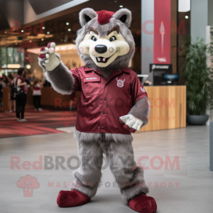 Maroon Say Wolf mascotte...