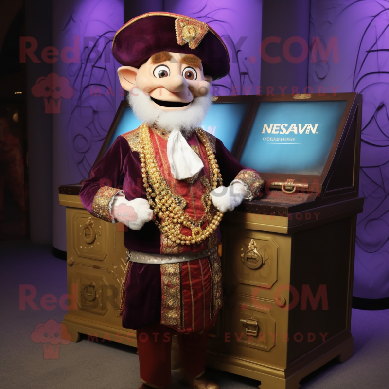 nan Treasure Chest mascot costume character dressed with a Waistcoat and Digital watches nan Treasure Chest mascot costume character dressed with a Waistcoat and Digital watches