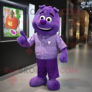 Purple But mascotte kostuum...