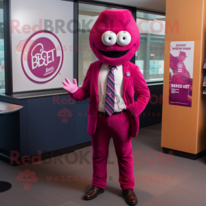 Magenta Bagels maskot...