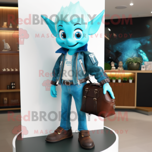 Personagem de mascote Cyan...