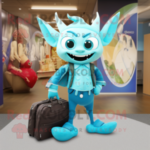 Cyan Tooth Fairy mascotte...