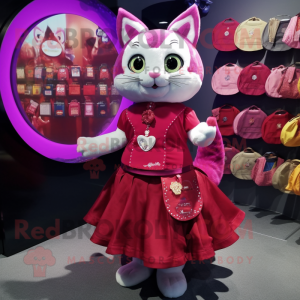 Magenta Cat mascotte...