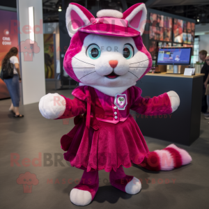 Magenta Cat mascotte...