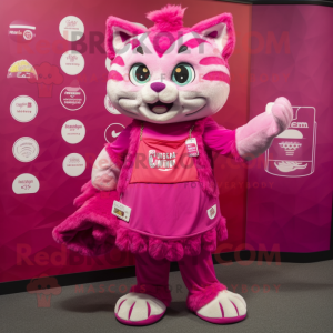 Magenta Cat mascotte...