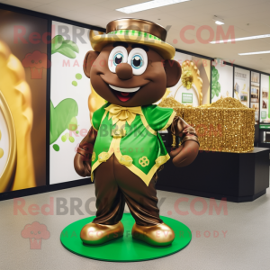 Brown Pot Of Gold maskot...