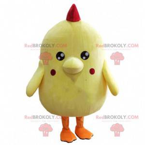 Kyllingmaskot, gul høne kostyme, fugledrakt - Redbrokoly.com
