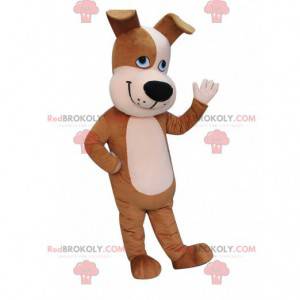 Mascotte de chiot, costume de chien marron en peluche -