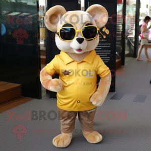 Gold Dormouse maskot...