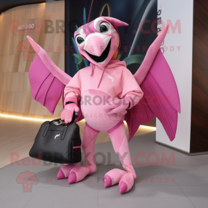 Pink Pterodactyl maskot...