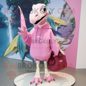 Pink Pterodactyl maskot...