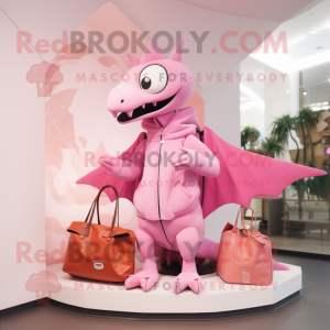 Pink Pterodactyl maskot...