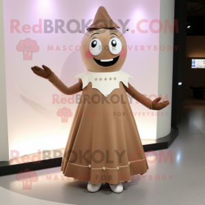 Brown Ray maskot kostume...