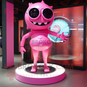 Roze Cyclops mascotte...