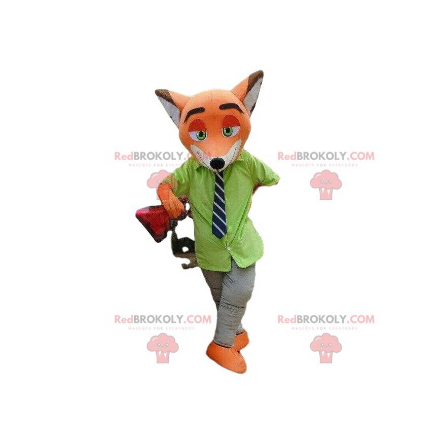 Mascotte de Nick Wilde, célèbre renard orange dans Zootopie -