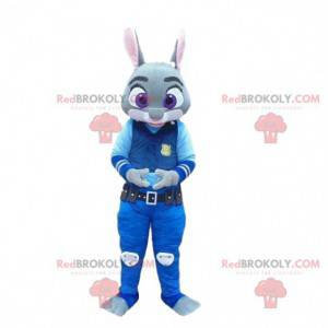 Maskot Judy Hopps, slavný policejní králík v Zootopii -