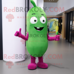 Magenta Green Bean mascotte...