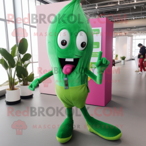 Magenta Green Bean mascotte...