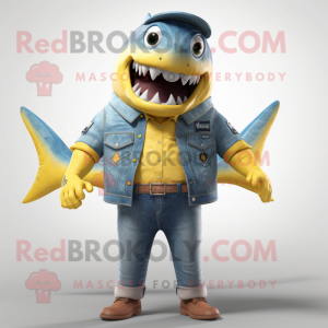 Citrongul Megalodon maskot...