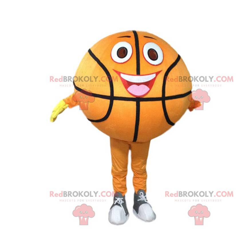 Orange basketmaskot, sportbolldräkt - Redbrokoly.com Orange basketmaskot, sportbolldräkt - Redbrokoly.com