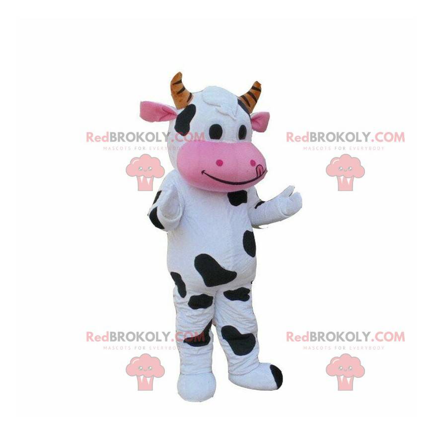 Weißes und schwarzes Kuhmaskottchen, Kuhkostüm - Redbrokoly.com Weißes und schwarzes Kuhmaskottchen, Kuhkostüm - Redbrokoly.com