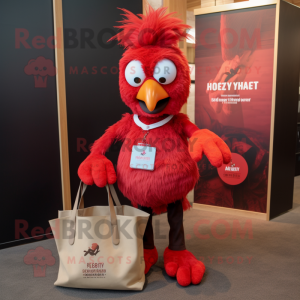 Red Harpy mascotte kostuum...