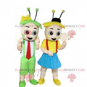 Boy and girl mascots, spring costumes - Redbrokoly.com