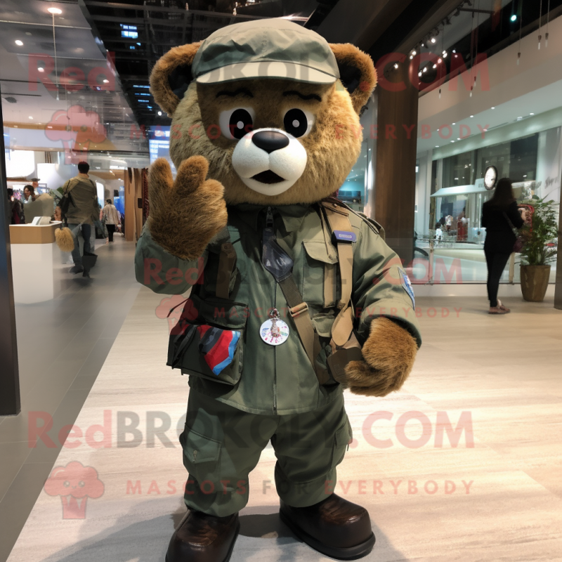 nan Air Force Soldier mascot costume character dressed with a Flannel Shirt and Wallets