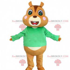 Squirrel mascot, hamster costume, brown marmot - Redbrokoly.com