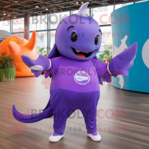 Purple Whale mascotte...