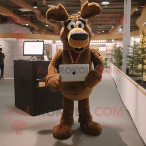 Brown Moose mascotte...