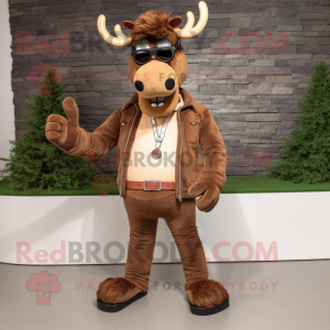 Brown Moose mascotte...